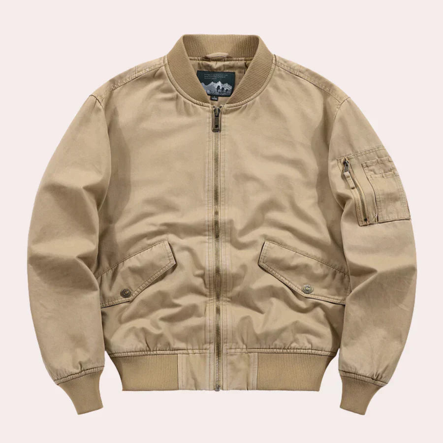 Corbin | Klasična bomber jakna za muškarce s bočnim džepovima - stylish lagana jakna s patentnim zatvaračem za casual i outdoor odjeću